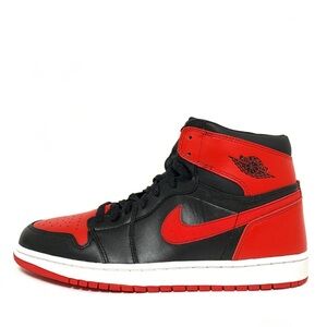 NEW Nike Jordan 1 Retro High '85 OG Men's Black and Red High-Top Sneakers
